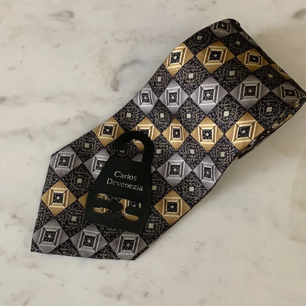 Carlos Devenezia Multicolored Silk Tie